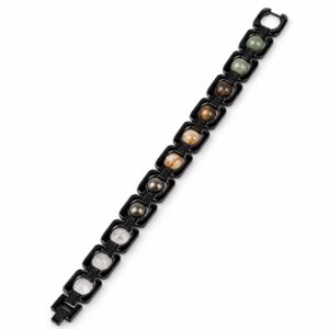 Black metal Dhanyog Bracelet